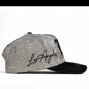 Hat LA City of Angels All Black Crystals Edition