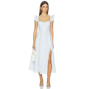 ASTR the Label Wedelia Dress in Blue Floral