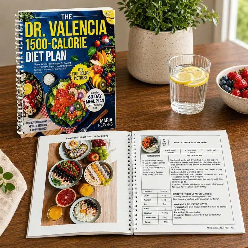 The Dr. Valencia Lifestyle Meal Planner: Healthy Meal Planning Guide, Easy Recipes, Weekly Menus, Grocery Lists & Simple Strategies for a Balanced Lifestyle