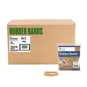 Upgrade Office Supply Rubber Bands, Size #19 (3-1/2 x 1/16), 10 lb Case, 40 Bags (312 Bands/Bag), Made in USA