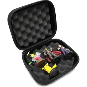 Protective Travel Case Compatible with up to Six Amiibo Figures - Hard Shell Carrying Case Only with Dual Convoluted Foam Interior & Ultra-Durable Hard Shell Construction