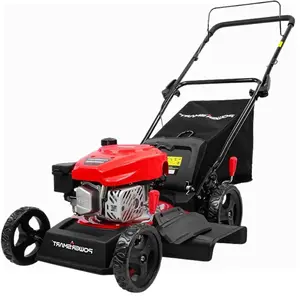 PowerSmart(DV8618P) Lawn Mower Gas Powered, 18-Inch 144cc Engine 3-in-1 Walk-Behind Push Lawn Mower, Oil Included