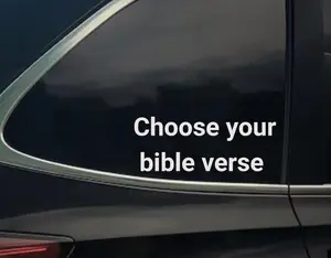 Choose Your Bible Verse Decal | Christian Sticker For cars, trucks laptops and tumblers