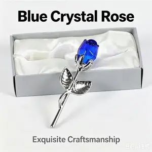 Valentine's Day Crystal Rose Gift -Forever Flower Keepsake for GirlfriendWife & Partner