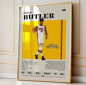 Jimmy. Butle.r Poster, Sports Poster, Mid Century Modern, Fans, Basketball Gift, Sports Bedroom Posters