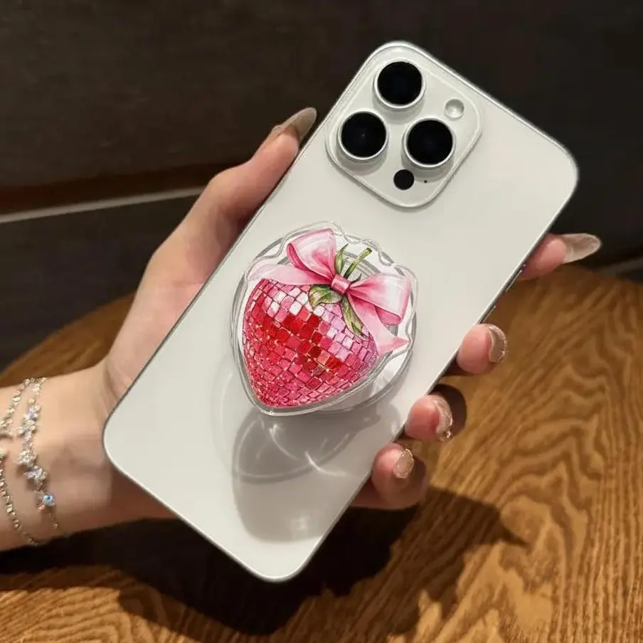 Strawberry Bow Magsafe Phone Grip – Girly Gift Idea
