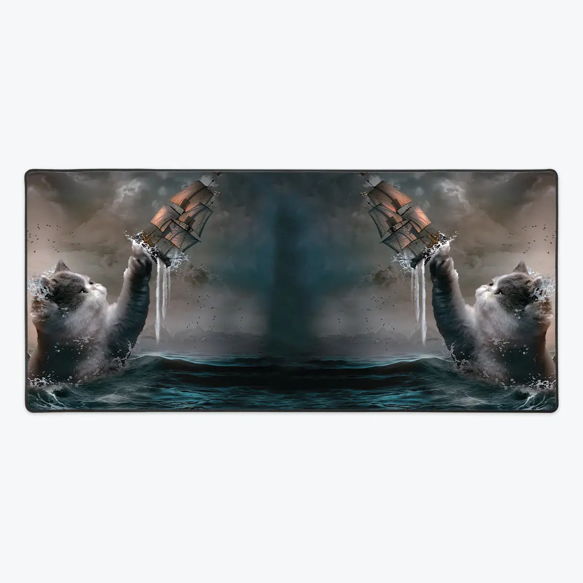 Cat Kraken Krakitten Extended Gaming Mouse Pad, Large Mouse Pad for Desk, Computer Accessory, Gaming Mouse Pads, Mouse Pads For Desk
