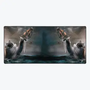 Cat Kraken Krakitten Extended Mousepad