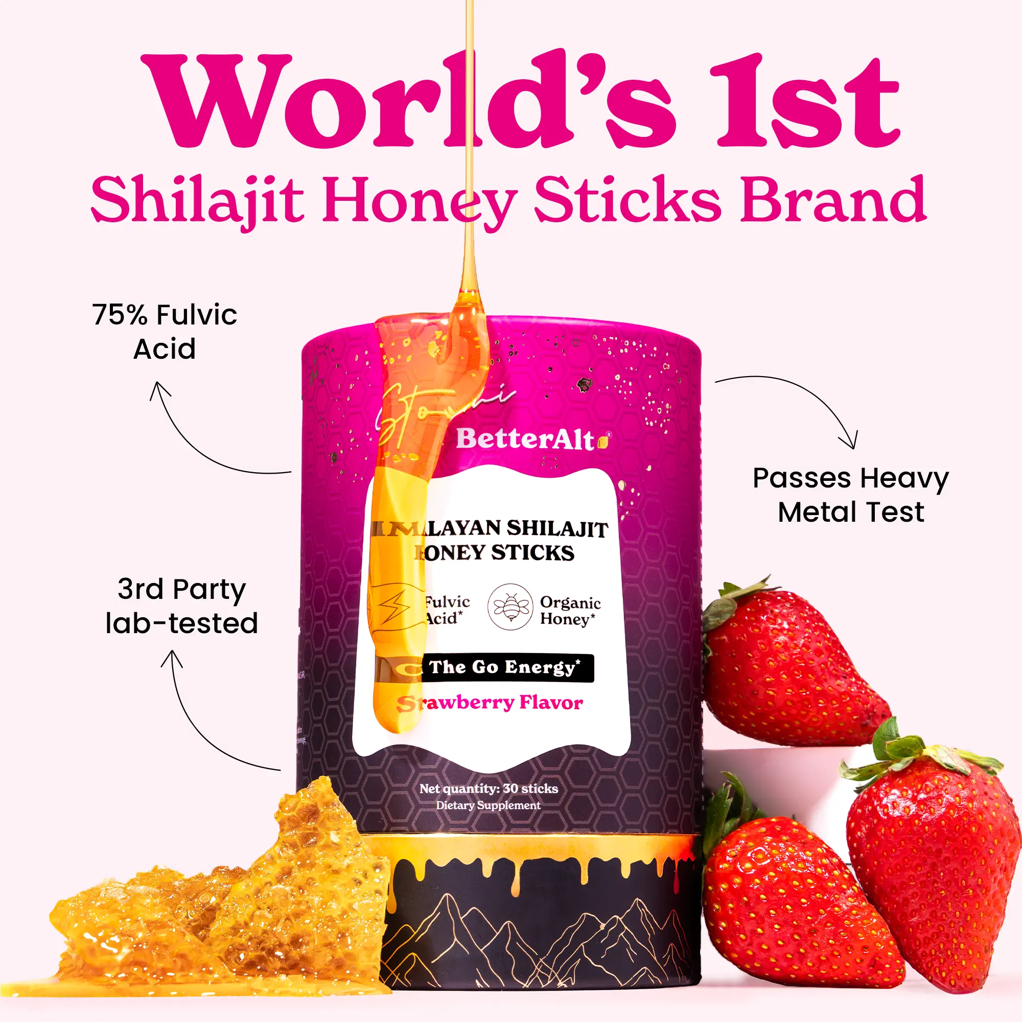 Strawberry Honey Sticks 