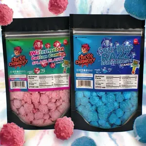 Sour Blue Razz Splash Blastz 6oz Viral Gushers + Watermelon Cotton Candy Splash Blastz 6oz Viral Gushers (No Chamoy) | 12oz Bundle Chicoschamoyy-Fruity Snack