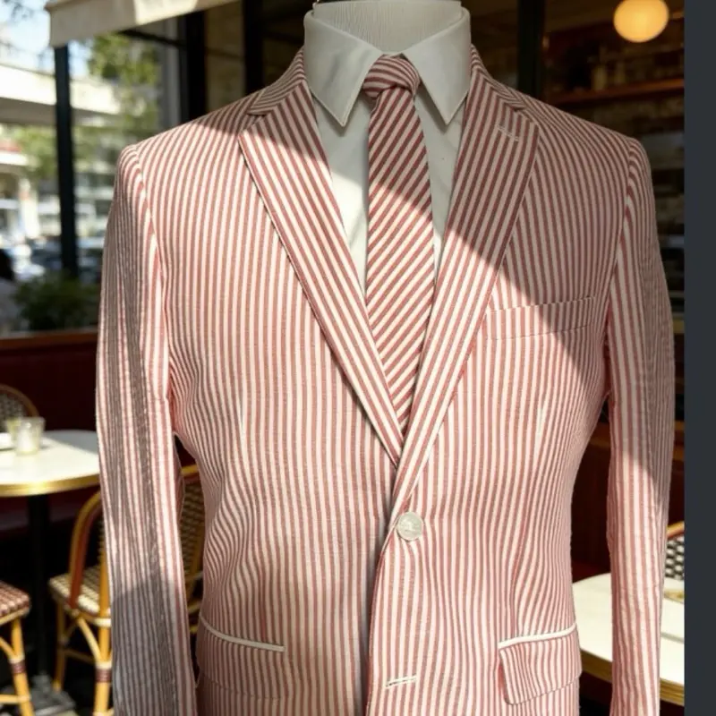 Men’s suits (red seersucker)
