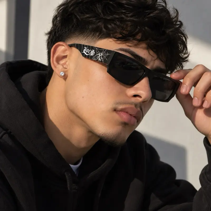 Spider Web Black Shades Lenses - Unisex Sunglasses for Men & Women