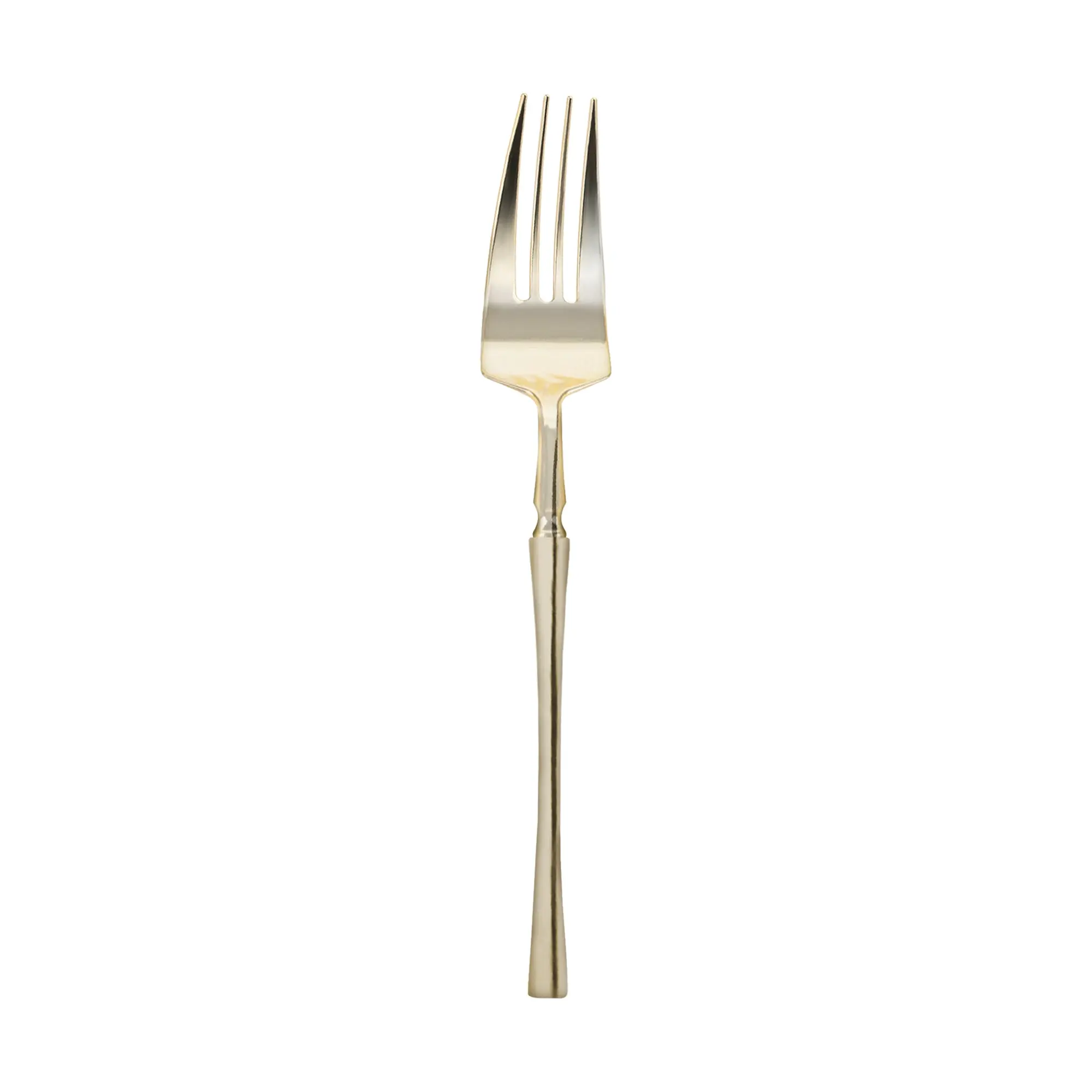 Shiny Gold Moderno Disposable Plastic Dessert Forks