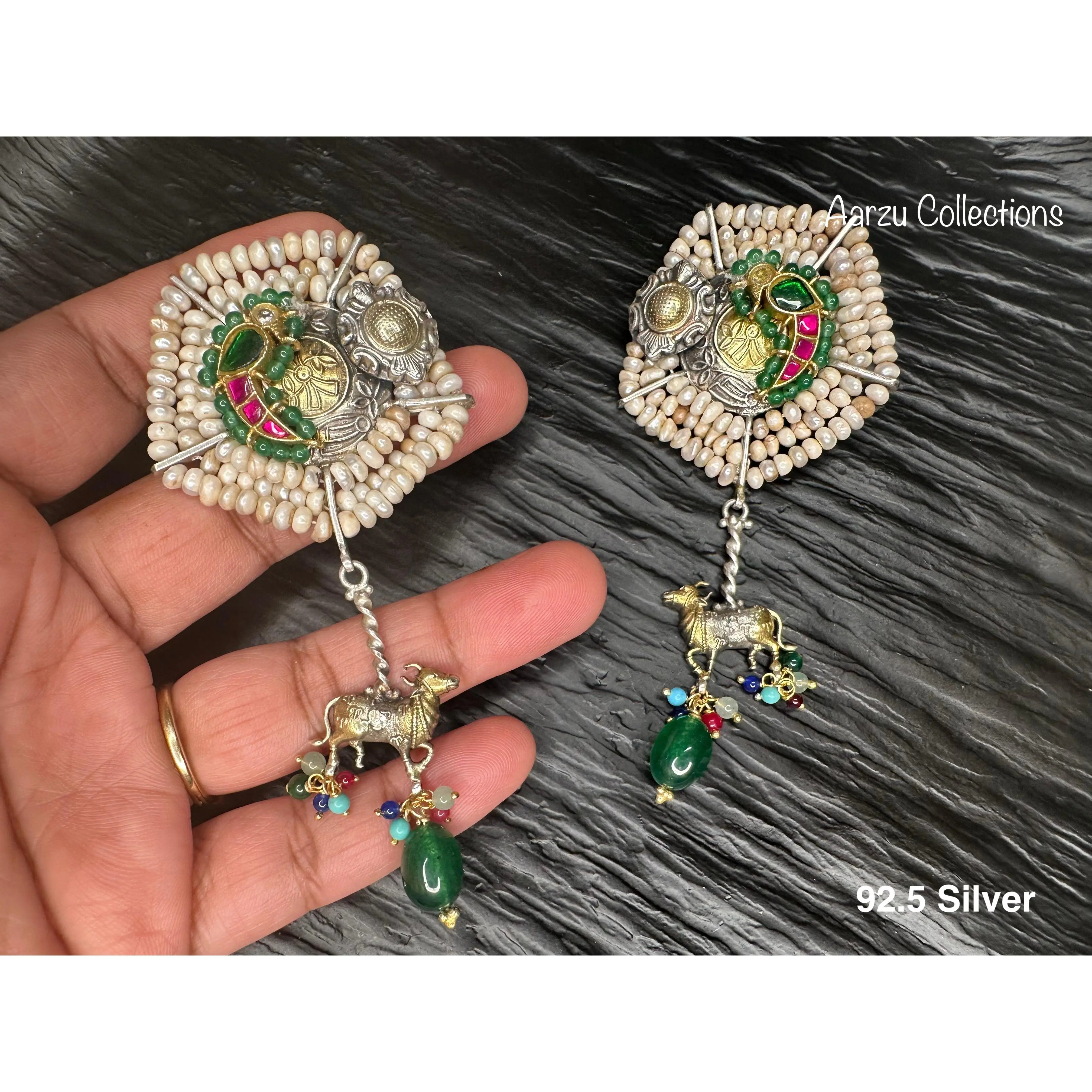 92.5 Silver  Fusion Earrings