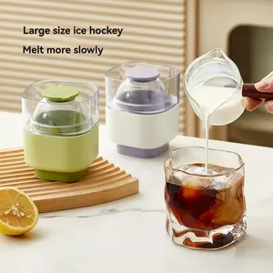 Large Ice Ball Mold, Silicone Round Ice Tray, Home Whiskey Ice Maker, Big Ice Cube Mold, Easy Freezing, Durable Design