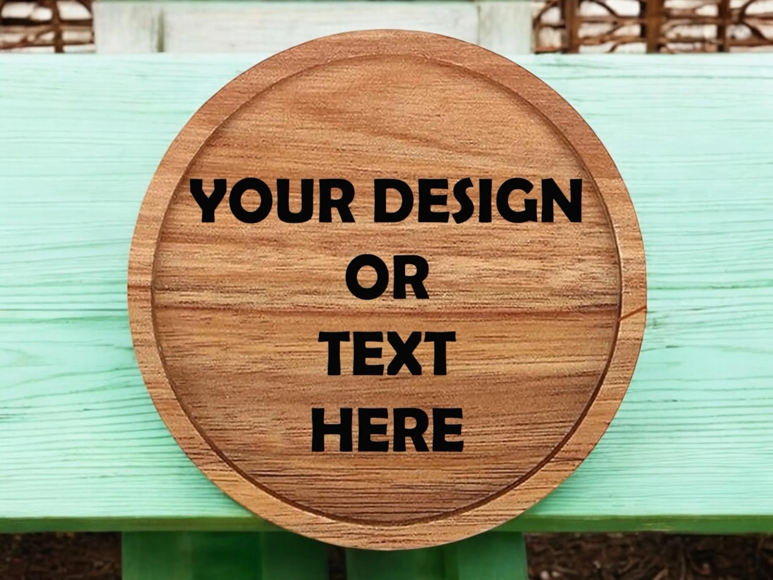 Personalized Engraved Wooden Coasters Set Custom Drink Coasters for Home Rustic Handmade Gift Housewarming Father's Day Gift from Wife Christmas Decor Unique Personalized Gift Idea for Him Her Friends Eco Friendly Table Accessories Coffee Tableware