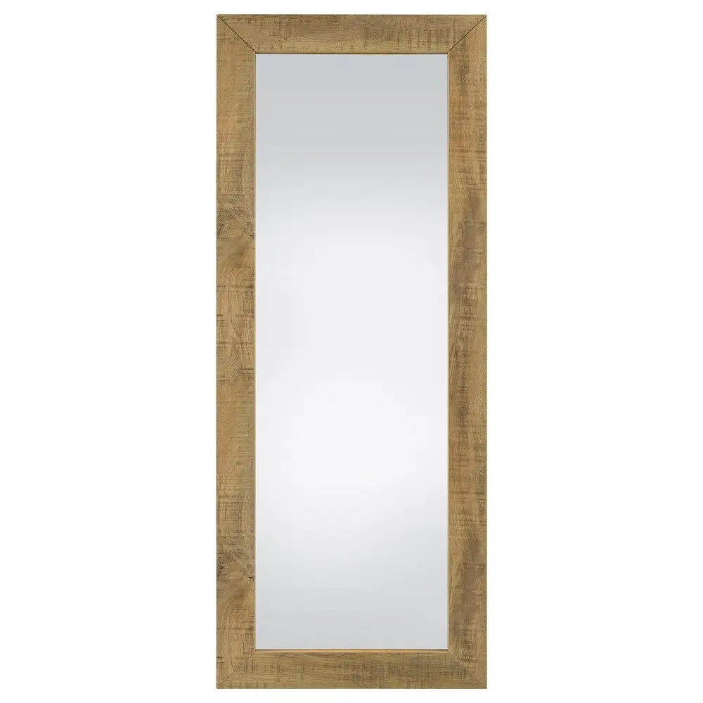 Cadence Classic Tempered Glass Full-Length Standing Mirror, Mango Wood Home Decor for Bedroom, Ideal for Room Decor Enthusiasts