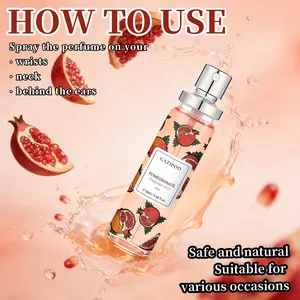 Zhongri Pomegranate Body Fragrance Spray 20ML, Long-Lasting Fresh Fruit Scent, Luxurious Confidence, Perfect for All Occasions
