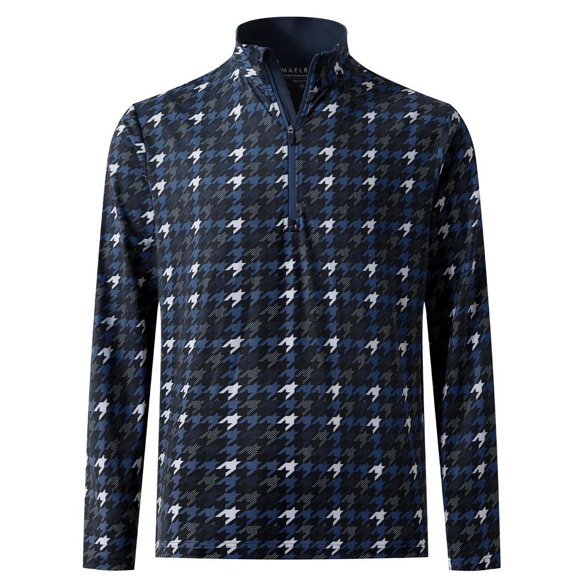 BLUE BLACK HOUNDSTOOTH