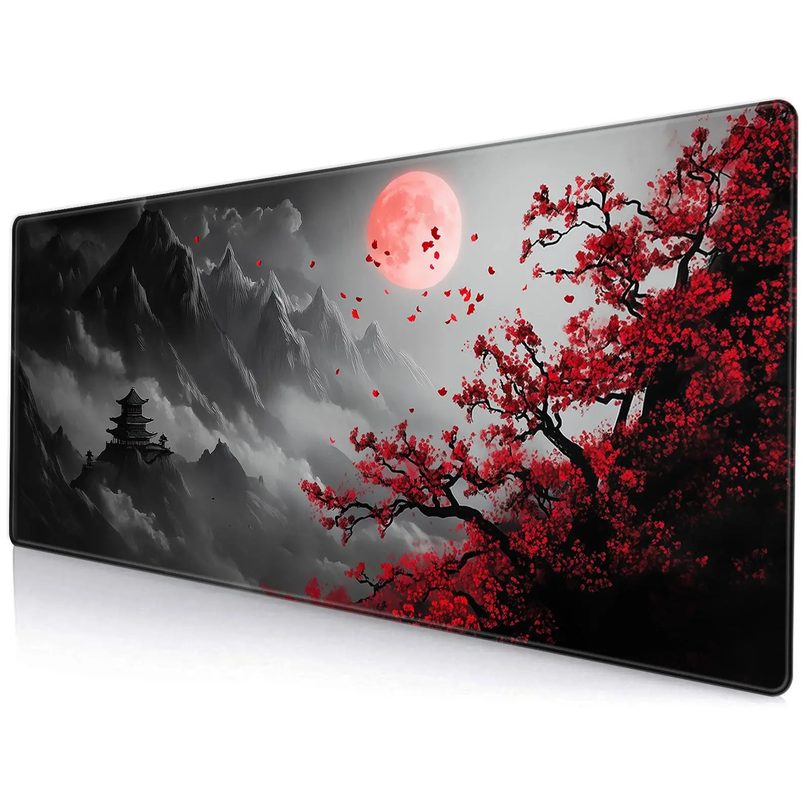 Landscape Pattern Mouse Pad, Rectangle Gaming Mouse Pad, Office Desk Keyboard Mat, Computer Mouse Pad for Home Office Desk