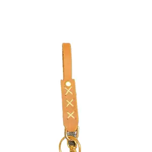 Leather Stirrup Keychain