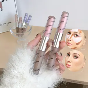 1PC Dual-Head Highlighter & Contour Liquid, Practical Design, Natural Look, Highly Pigmented, Moisturizing, Perfect for All Skin Types, Holiday Gift Idea