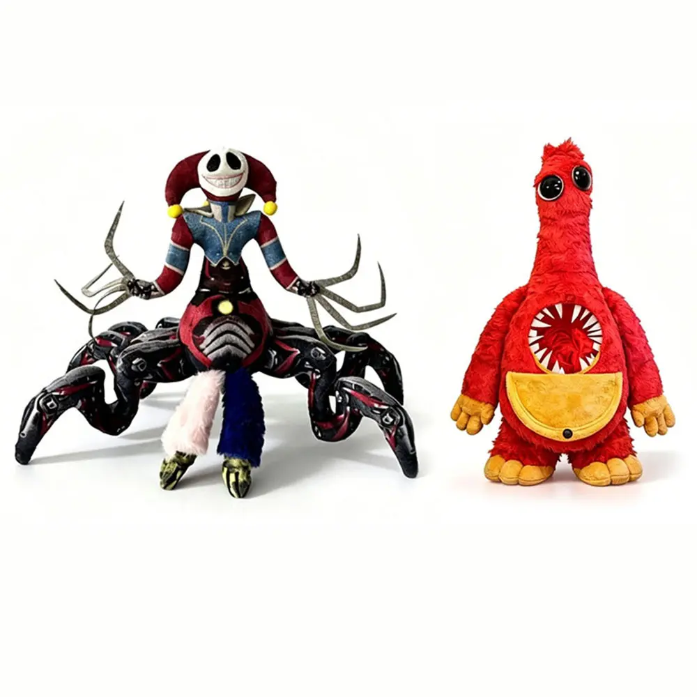 9.84in Poppy Playtime Chamm Plush & Spider Jester Plush Toy, Horror Game Collectible Stuffed Doll, Gift for Game Enthusiasts