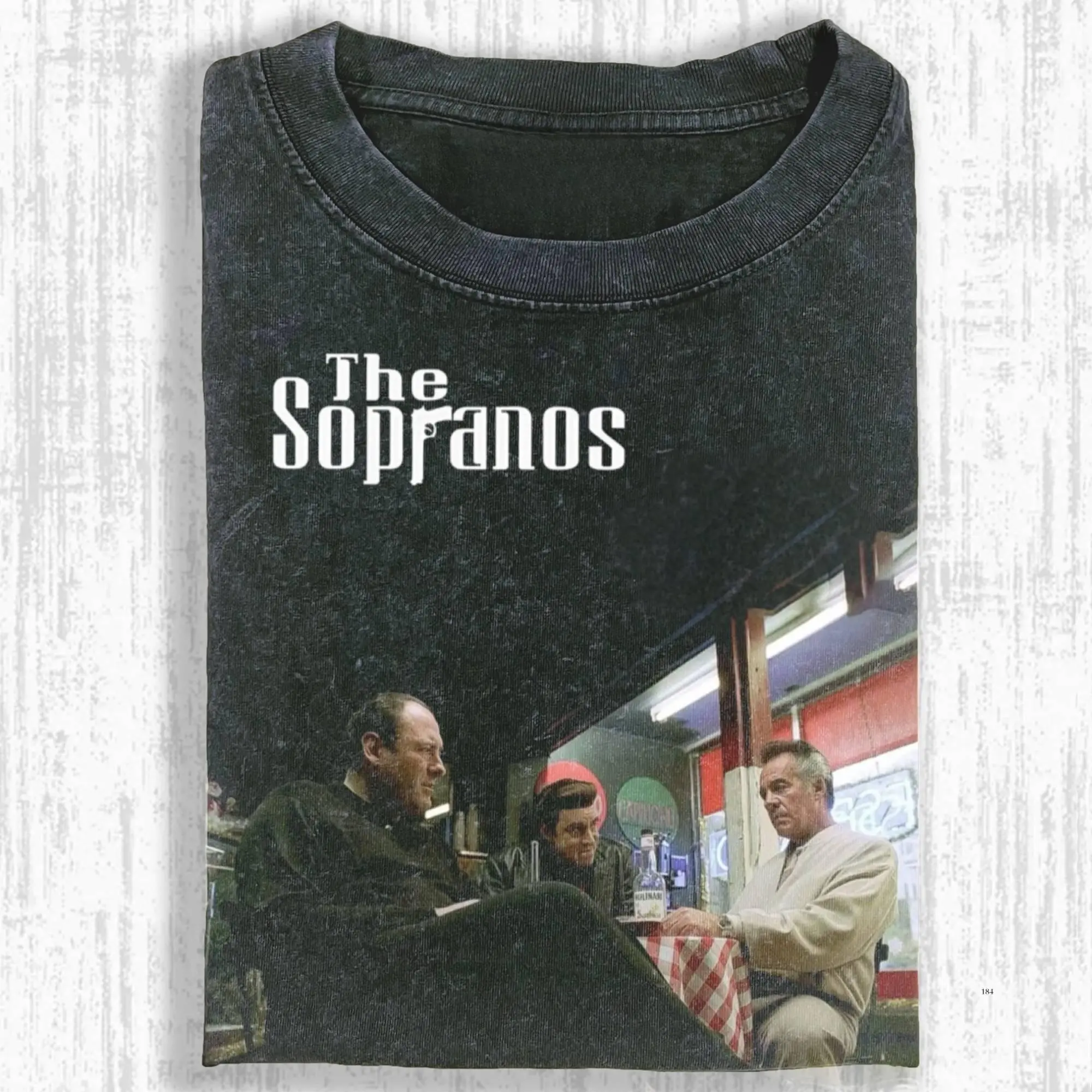Men's Round Neck Cotton Short-Sleeve Casual T-Shirt - The Sopranos Vintage Graphic Top, Funny Tony Soprano Meme Tee, Retro Mafia Movie Streetwear, Comfortable Gift for Movie Lovers