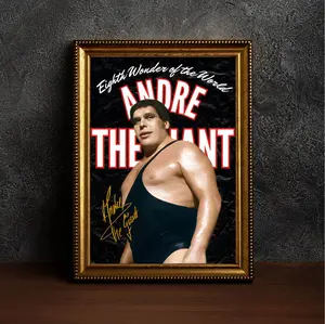 Poster Andre The Giant | Wrestling | Catch | Wrestler | | | Wall Poster | Wall Art | Interior Decoration | Print Boxing | High Quality Paper Print | Unframe