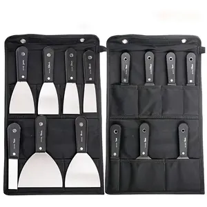 Hot 7pcs Stainless Steel Drywall Tools Set with Storage Bag - Putty Knife & Paint Scraper & Plastering Tape Knife for Patching Walls & Applying Drywall Plaster-2025 &