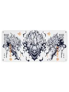 WeXAnime - DanDaDan Anime Mouse Pad Extended Gaming Desk Mat, Large Non-Slip Keyboard Mouse Pad, Waterproof Desk Mat for Office and Gaming, Stitched Edges, Smooth Surface, Custom Anime Desk Pad, 24x12 31x12 40x20 Inch
