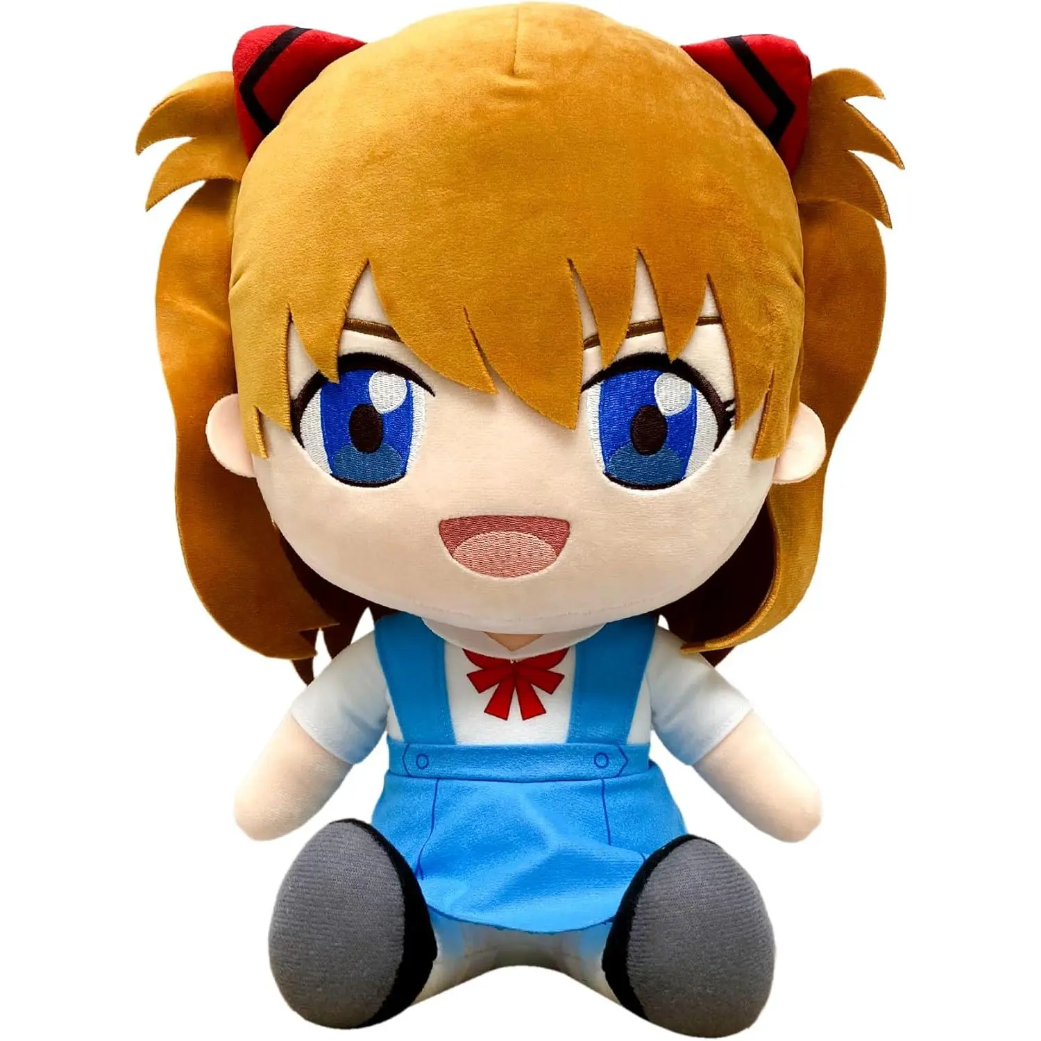 Great Eastern Entertainment The End of Evangelion Asuka Langley Soryu 12in Uniform Sitting Collectible Plush Character - New 14in Tall Polyester Fibre Soft Stuffed Animal, Anime Fan Home Decor Collectibles