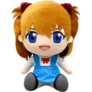 The End of Evangelion - Asuka Langley Soryu Uniform Sitting Plush 12" - Great Eastern Entertainment