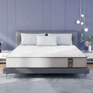 【KOW】12-inch single, twin, queen, and king-size mattresses include sheets; cooling mattress toppers, spring foam mattresses; minimalist luxury style; suitable for home or dorm use; machine washable; ergonomically designed; premium rolled