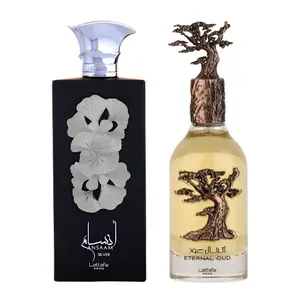 ETERNAL OUD +ANSAAM SILVER Perfume (Men) by Lattafa perfumes 3.4(100ml) - Fragrance Gift Bundle