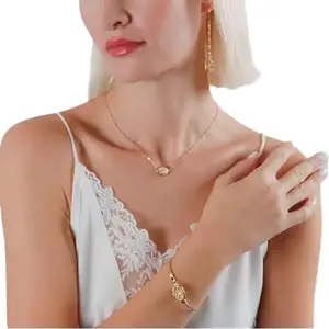 Humble Chic Simulated Druzy Threader Earrings for Women - Gold, Silver, or Rose Gold Tone Long Chain Earrings with Boho Created Geode Stone