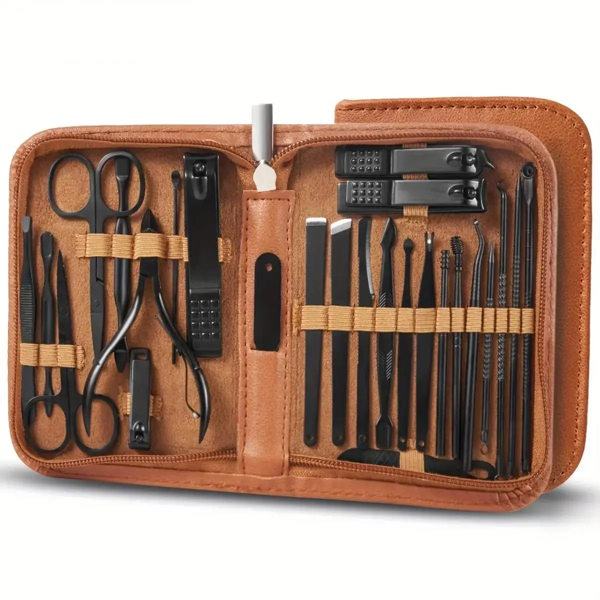 Essential Nail Clipper Set, 26pcs/set Multifunctional Nail Clipping Tools, Including Earwax Cleaning Products & Scissors & Eyebrow Trimming Tools & Cu