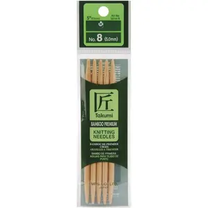 Takumi  Double Point Knitting  5 5/Pkg-Size 8/5mm
