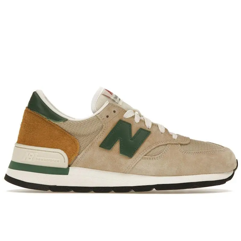 New Balance Men's 990v1 MiUSA Tan Green, from StockX