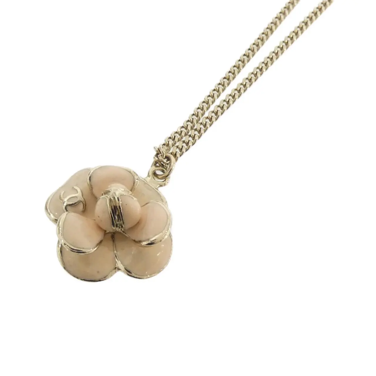 Pre-owned CHANEL Gold-plated Small Leather Goods Necklace