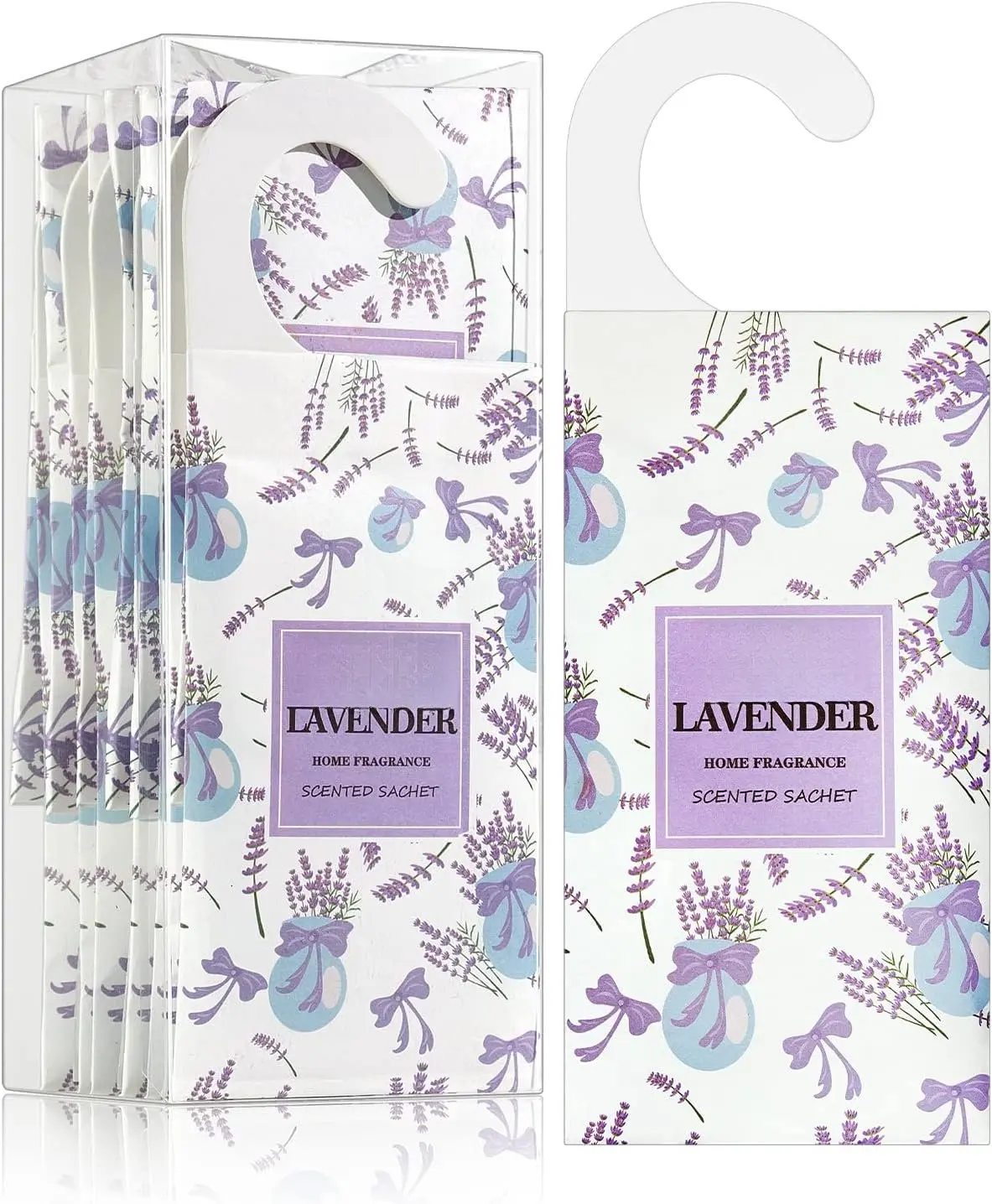 12 Packs Lavender Large Scented Sachets for Drawer and Closet, Long-Lasting Hanging Sachet Bags Closet Deodorizer Scented Air Fresheners for Home for Lover