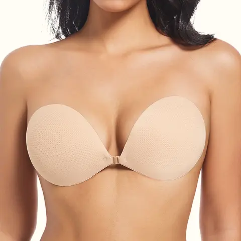 Invisible Bra-Adhesive Backless Strapless Bra Sticky No Show Reusable