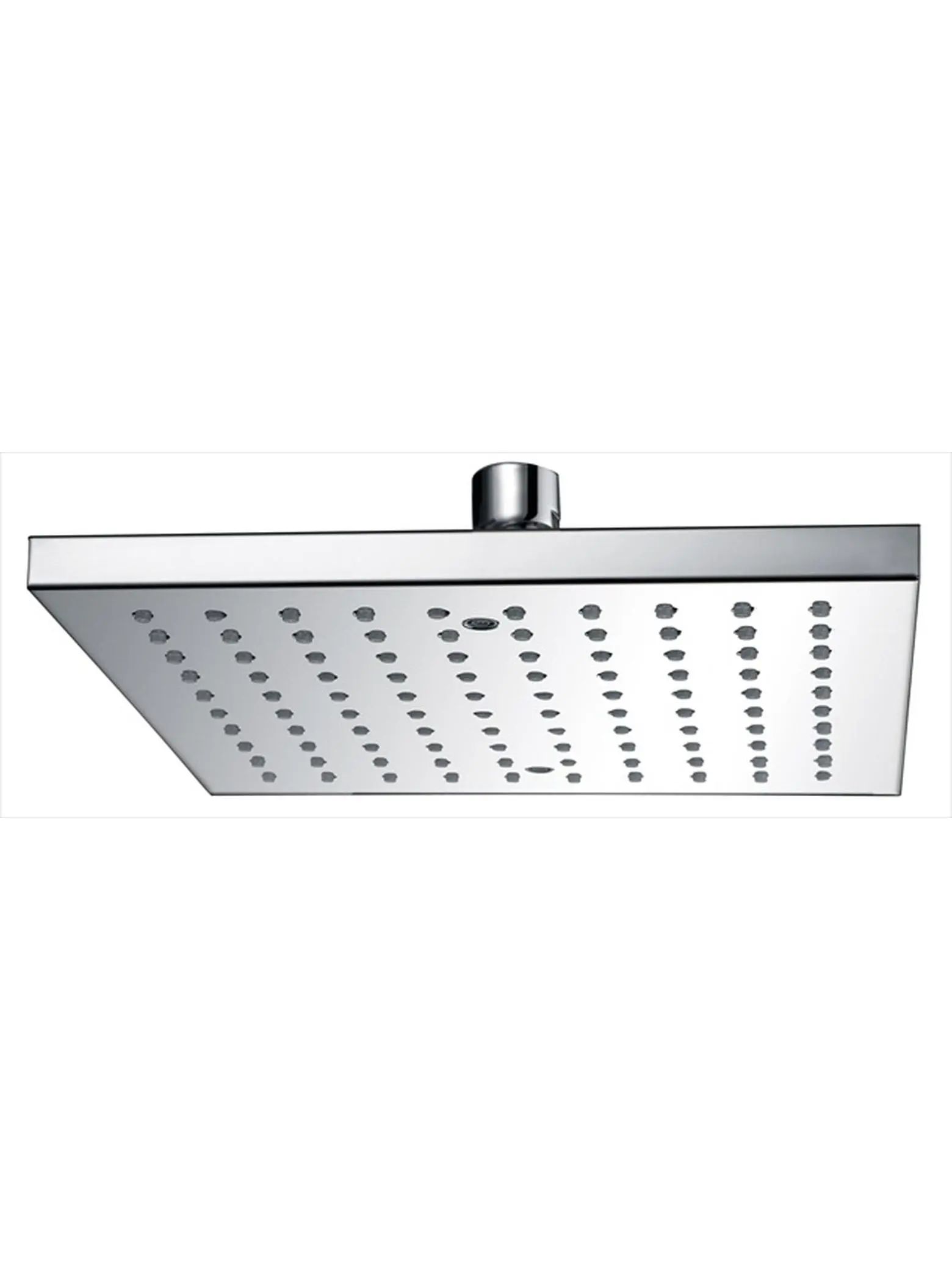 Dawn Rectangular Brass Chrome Rainhead (Model HSS0390100-8, 8.06 in Height, Rubber Component, Easy to Clean, Nearly Maintenance Free), Contemporary