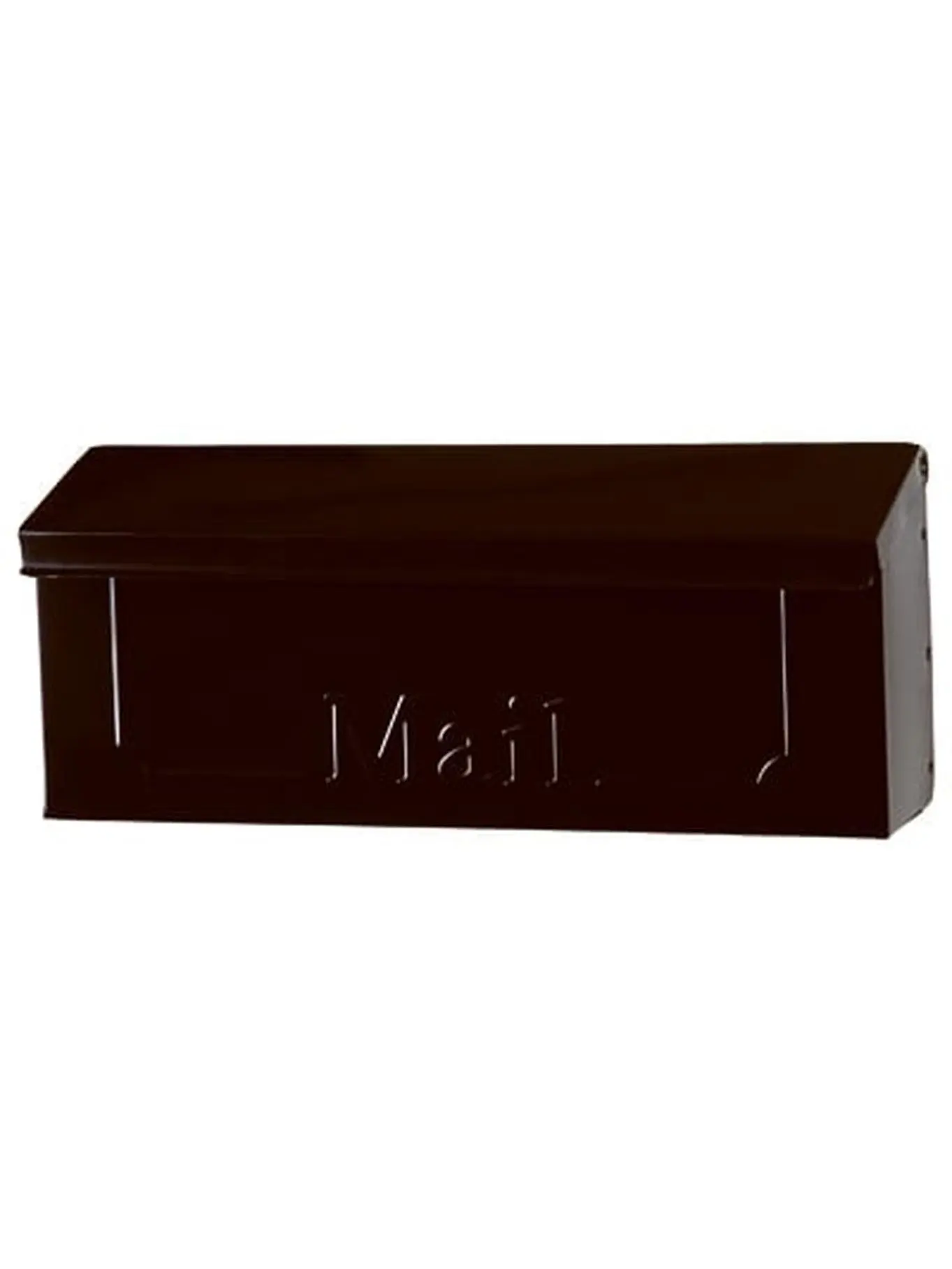 Solar Group THHB0001 Galvanized Steel Horizontal Wall Mount Mailbox- Black