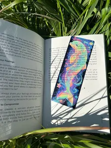 Dolphin Bookmark – Handmade Ocean Bookmark, Marine Life Page Marker, Sea Lover Gift, Aquatic Animal Bookmark