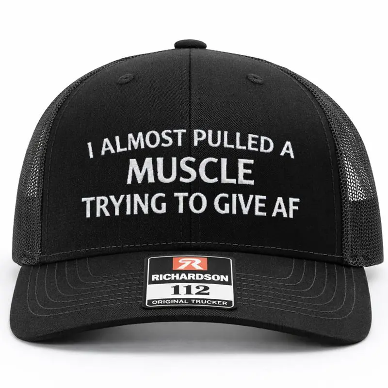I Almost Pulled Out Embroidered Trucker Hat, Funny Snapback Cap, Adjustable Mesh Baseball Hat, Novelty Dad Gift