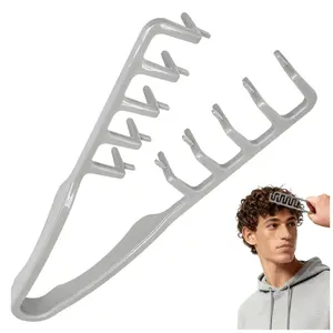 Texture Comb - Wide Tooth Hair Styling Comb, Hair Styling Brush for Men & Women (Grey)