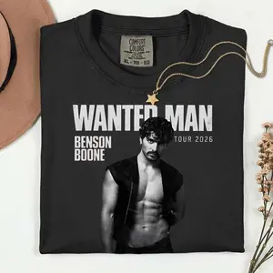 B.B Wanted Man Concert Tour 2026 T-Shirt, Retro Graphic tee for friend, fans shirt - scs17395