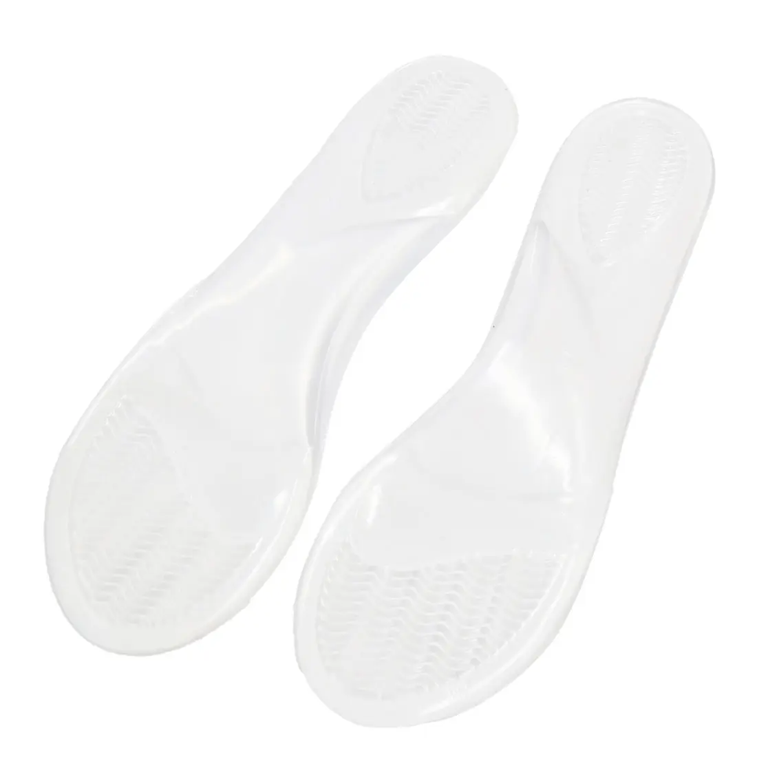 Unique Bargains 1 Pair Self Adhesive 3/4 Silicone Shoes Insoles Cushions Pads
