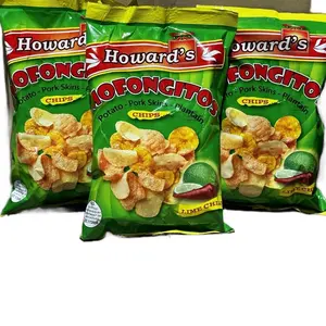 Howard's Mofongito Pork Rinds Potatoe Chip Plantain Snack Crunchy Crispy Flavor Savory